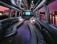 New York Party Bus interior.